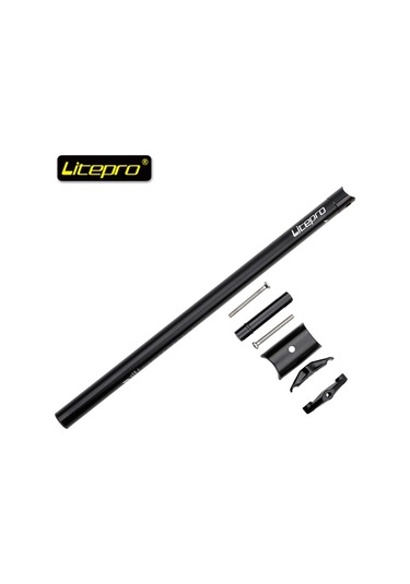 Geeksen Brompton İçin Litepro Alüminyum Oturma Kolu - 31.8mm, Ultra Hafif, Dayanıklı, Altın Rengi, Cnc İşlenmiş, Korozyona Dayanıklı, Kol Açısı Ayarlanabilir Altın