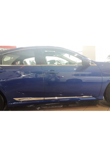 Honda Civic Fc5 Kapı Uyumlu Çıtası-Nikelaj