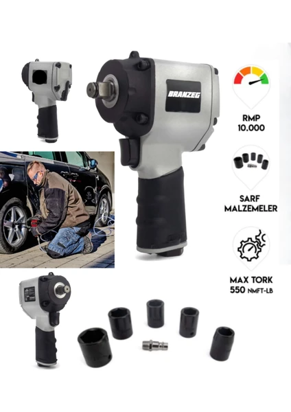 Branzeg Professional BRZHS100 Havalı Somun Sıkma Makinesi