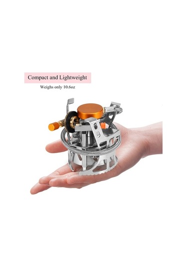 Pazly Taşınabilir Rüzgar Geçirmez Kamp Ocağı, Katlanabilir Split Yanıcı, Çok Renkli Çok Renkli