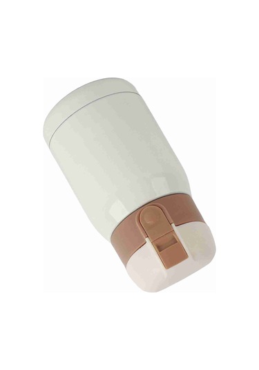 Geeroyoo Stok Çelik Vakumlu Termos Bardak Bej, 200ml - Isı Saklama, Tüpü Kapağı, Spill Proof, Seyahat Ve Ofis İçin