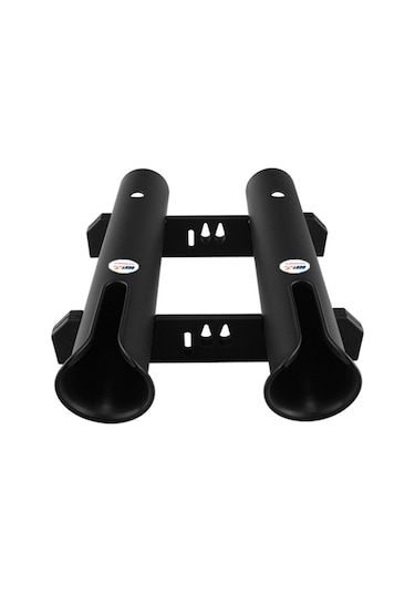 Taşınabilir Olta Rafı Çubuk Tutucular 2 Tüplü Abs Plastik Çubuk Rafları Ray Montaj Braketi