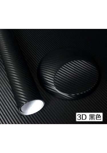 AUTOFOLYO 3D KARBON FOLYO SİYAH HAVA KANALLI 152 CM X
