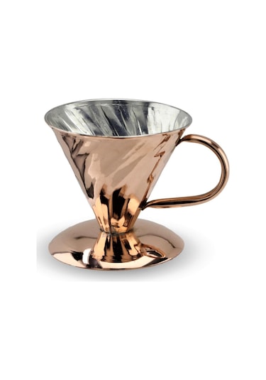 Filtre Kahve Bakır Demlik Seti 850 Ml Bakır