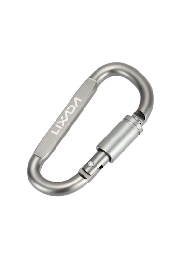 Lixada D-şeklinde Karabina Kilidi Aşırı Dayanıklı Alüminyum Alaşım Karabina Çadır İpi Karabina Sırt Çantası Askısı Karabina