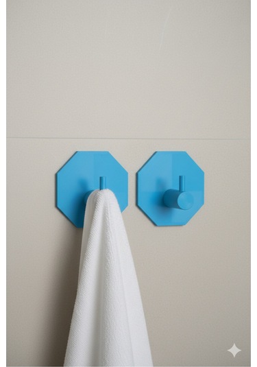 2 Li Askılık Kapı Arkası, Duvara Monte, Dayanıklı Malzeme, Yeşil 24 Yeşil