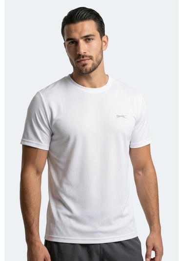 Slazenger Haunted I Erkek Beyaz Tişört