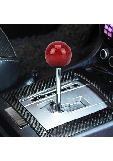 Sones Evrensel Araç Araba Shifter Kapağı Manuel Otomatik Karbon Fiber Topu Vites Topuzu