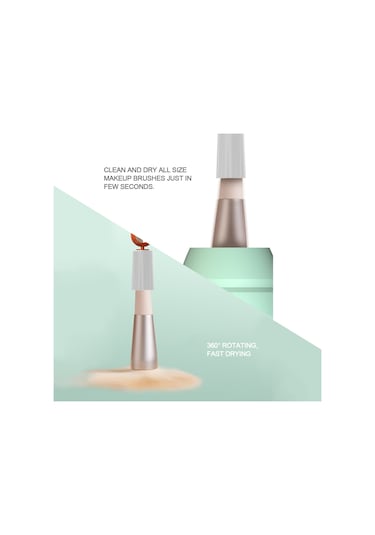 Hfambition Siyah 3 Seviyeli Usb-c Şarjlı Elektrikli Makyaj Fırçası Temizleyici - 800mah Pil Ve 5 Adet Fırça Kapağı