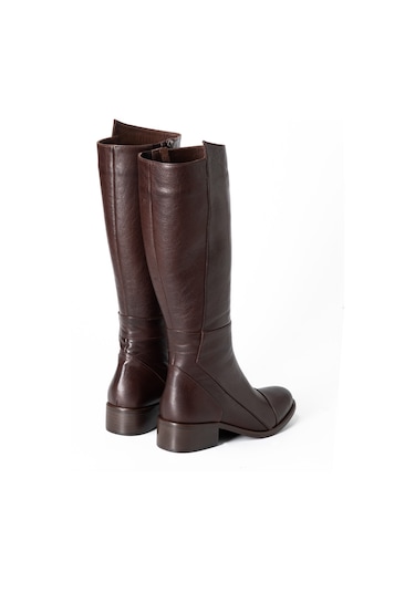 Marrone Brown Çizme Kadın 25k11099 Vergelio Skin Boot Marrone Brown