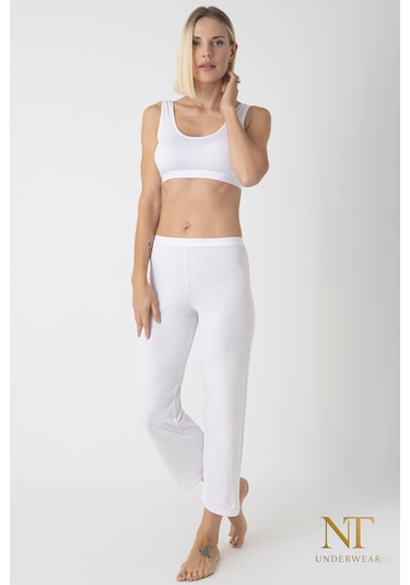 Nt Underwear Bambu İçlik Pantolon Astarı Beyaz