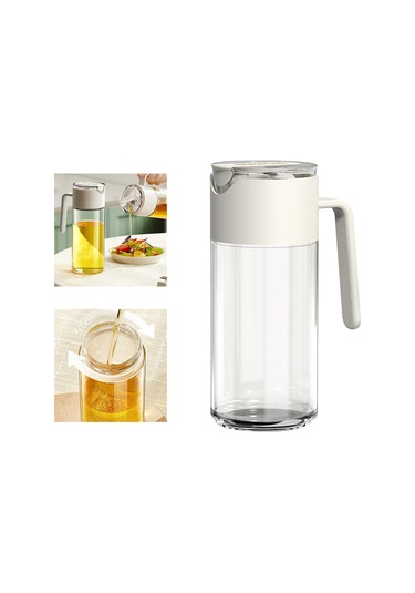 Suntek Sos Izgara Pişirme Beyaz Için Cam Yağ Tencere Kolay