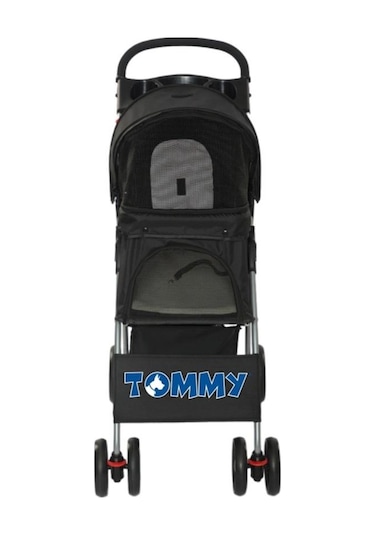 Tommy Evcil Hayvan Arabası 80.5x45.5x101 Max Siyah 15 Kg