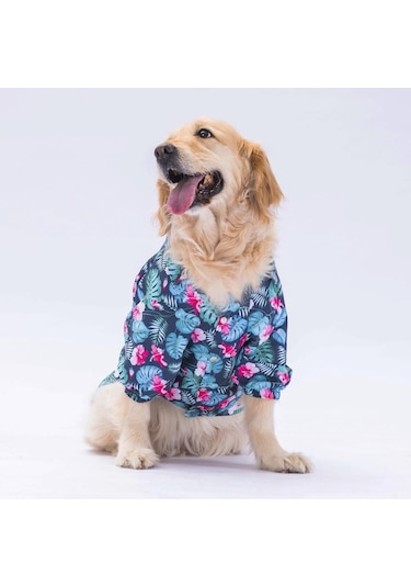 Pawstar Çiçekli Orta Büyük Irk Köpek Gömleği