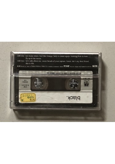 Black Kaset Orjinal Dönem Kağıt Baskı