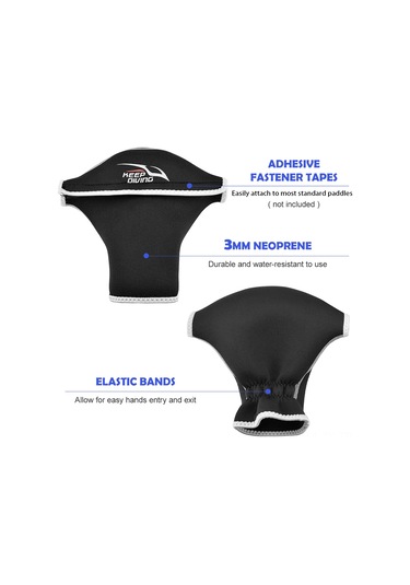 Teltree 3mm Neopren Deniz Spor Paddle Eldiveni - Gümüş Kenar, Kayık Ve Dalış İçin Dayanıklı Eldivenler