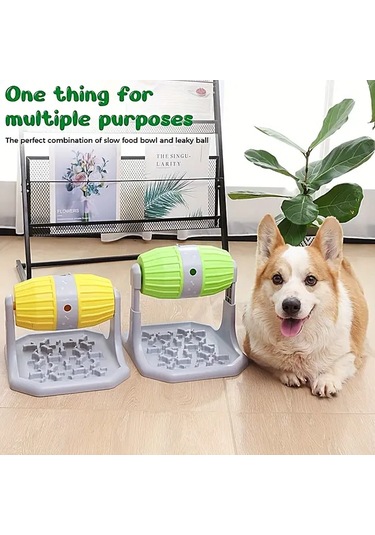 Userfriendly11 Yeşil Büyük Kapasiteli Köpek Besleme Oyuncağı Zihinsel Stimülasyon Ve Yavaş Yemek İçin