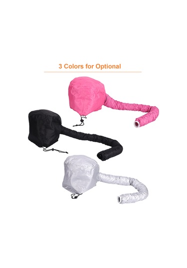 Mufunye Polyester Saç Kurutma Başlığı - Gümüş, Siyah, Pembe Seçenekli, 40cm Çap, 60g Hafif Paket