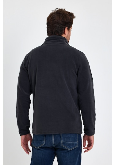 Monox Erkek Outdoor Fermuarlı Polar Ceket 001 Füme