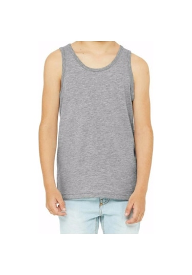 Tezzgelsin Erkek Çocuk Pamuklu Penye 6'lı Atlet Gri