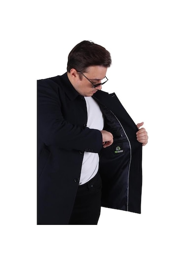 Starbattal Erkek Büyük Beden Kaşmir Kaban 103008 Lacıvert Lacivert