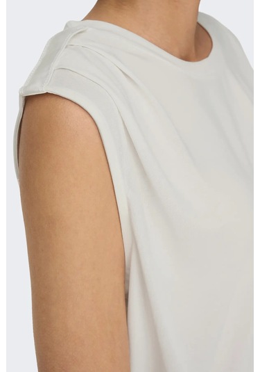 Only Kadın Onlfree Regular Fit Kolsuz Bluz 15290313 Beyaz Beyaz
