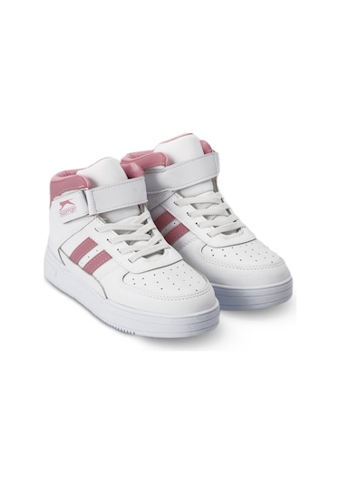 Slazenger NICOLA I Çocuk Cırt Cırtlı Beyaz / Pembe Günlük Spor Ayakkabısı