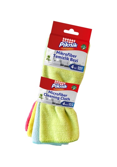 Piknik Mikrofiber Temizlik Bezi 4'lü