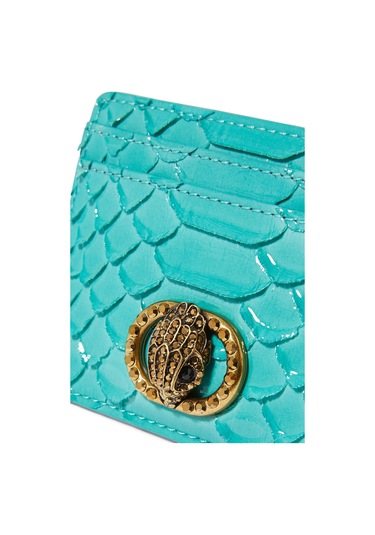 Kurt Geiger Chelsea Card Holder, Kompakt Deri Kartlık Kadın Mavi