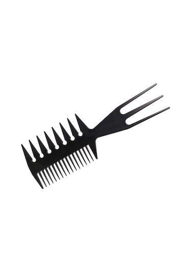 Geeroyoo Üç Taraflı Masajlı Saç Fırçası - Saç Şekillendirme Ve Düzleştirme İçin Pratik Tasarım, Siyah