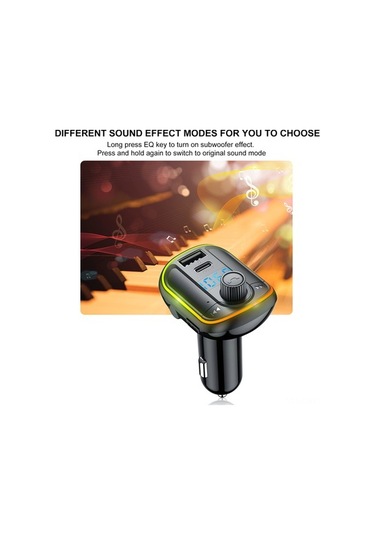 Besthome1 Araç Fm Transmitteri Bt 5.0, Pd18w+qc3.0, Led Işık Modu, Sesli Asistan, Çoklu Ses Seçenekleri