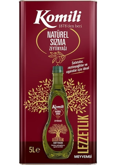 Komili Naturel Sızma Zeytinyağı Teneke 5 L