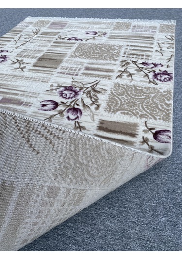 Burak Halı 150x235 Mor Vizon 4 M2 Akrilik Kesme Saçaklı Halı