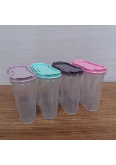 Plastik Kapaklı Majör Baharatlık Baharat Saklama Kutusu Kabı 536 Çok Renkli