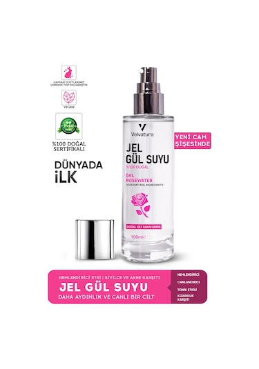 Velvatura Doğal Jel Gül Suyu 100 ML
