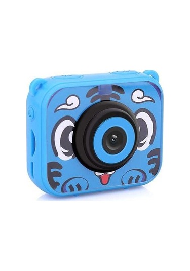 Ulzyvf Çocuklar İçin Dijital Aksiyon Kamerası 1080p 12mp Su Geçirmez 30m Pil Noel Hediyesi Mavi Mavi