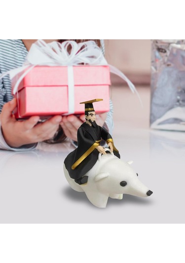 Homyl Qin Shi Huang Heykeli Sanat Eseri Masa Süsü Oturma Odası 10cmx5cmx10cm