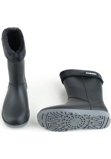 Gezer 00622 Kız Çocuk Termal Astarlı Su Yağmur Geçirmez Çizme Siyah