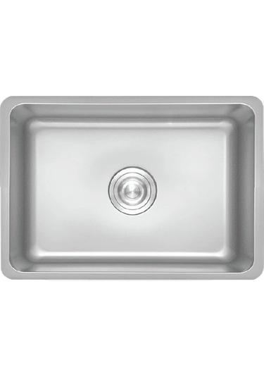 Crauf Venüs 3049 Mat Inox 50x40 Tezgah Altı Paslanmaz Çelik Mutfak Eviyesi Mat Inox