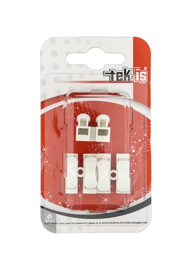 Tek-iş Yaylı Basmalı Klemens 2 X 0.50-2.5mm 3 Adet