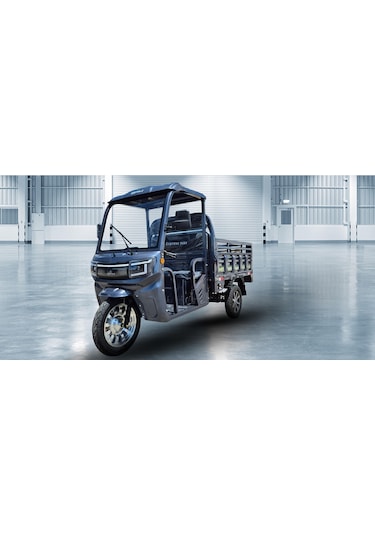 Sfm Express Max 2025 Kabinli Elektrikli 3 Teker 1500 W Tricycle Moped Gri