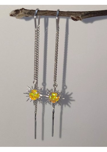 Sılver Whale Uzun Zincirli, Uzun Zincirli Gümüş Küpe Çubukları 198304135 Diğer