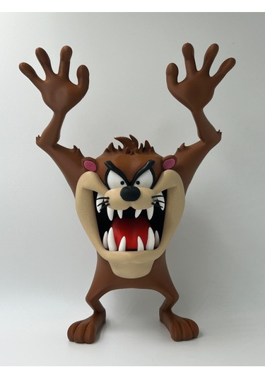 Tazmanya Canavarı Figürü 3d Baskı 22 Cm Yüksekliğinde Tazmanya Canavarı