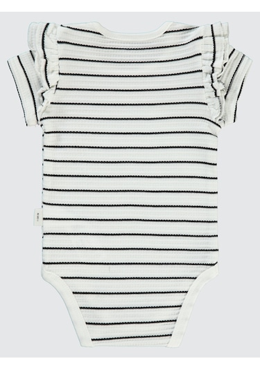 Civil Baby Kız Bebek Çıtçıtlı Badi 1-18 Ay Ekru