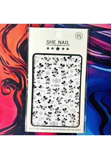 Lilo Ve Stitch Tırnak Çıkartmalar Anime Etiket Tırnak Sanat Süslemeleri Karikatür Animasyon Tırnaklar Üzerinde Basın Çivi Aksesuarları Manikür İçin Koyu Gri