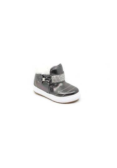 Zerhan Kız Bebek Çocuk Bilek Kürklü Cırtlı Bot 03275 Platin