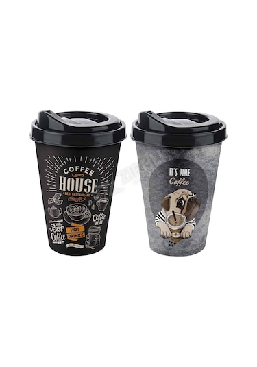 3 Adet Titiz Coffee Bardak 400 Ml Ap-9122 1
