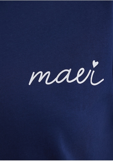 Mavi - Mavi Logo Baskılı Mavi Tişört 1612962-70722 Mavi