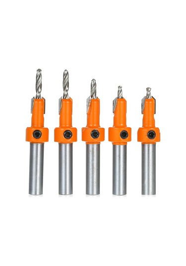 Hallow Havşa Matkap Ucu Ağaç İşleme Vidalar Pah Ahşap 5 Adet