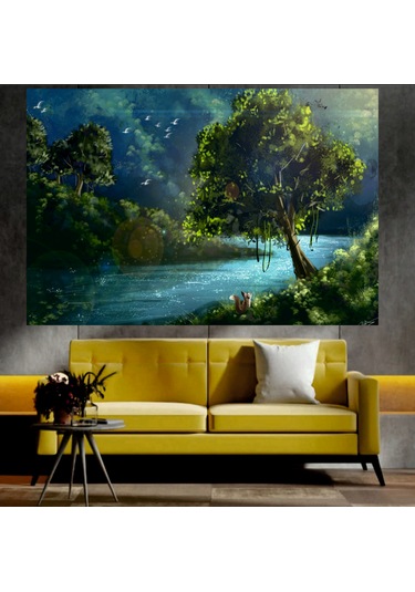 Doğa Temalı Sanatsal Dekoratif Duvar Tablosu